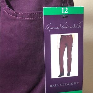 gloria vanderbilt all around slimming effect rail straight jeans